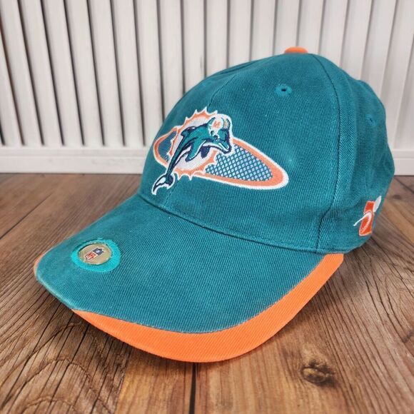 VTG Miami Dolphins Pro Line Sports Specialties Strapback Hat Cap Aqua Green NFL - Picture 1 of 12